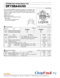Datasheet DF75BA80 manufacturer SanRex